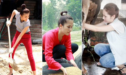 Những sao sẵn sàng đi xây, cắt lúa, vắt sữa bò...