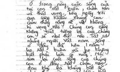 Xót xa bức thư kêu cứu của bé gái Việt ở Úc