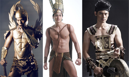 Mỹ nam Việt đọ body trong trang phục chiến binh