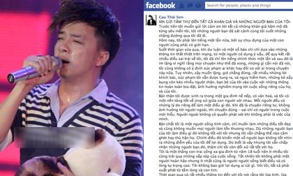 Cao Thái Sơn: "Nếu tôi cũng yếu đuối và chọn cái chết..."
