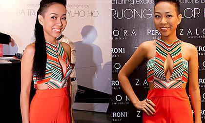 Thảo Trang diện áo cắt cúp táo bạo, Hà Anh bỗng kín đáo