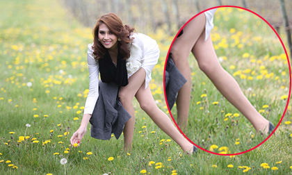 'Xót' chân "gầy như que củi" của mỹ nhân Việt