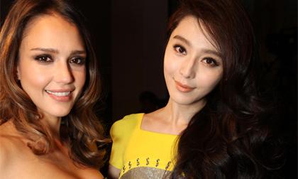 Phạm Băng Băng diện kính mắt mèo,  'đọ sắc' cùng Jessica Alba