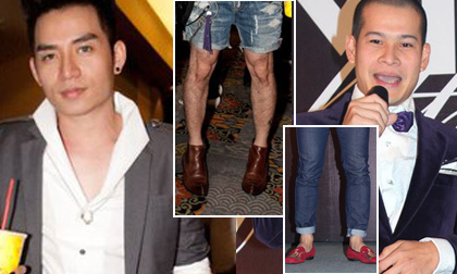 "Soi" thời trang... 'đi giày không tất' của sao nam Việt