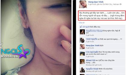 Hồng Quế lại khóc vì Tuấn Hưng?