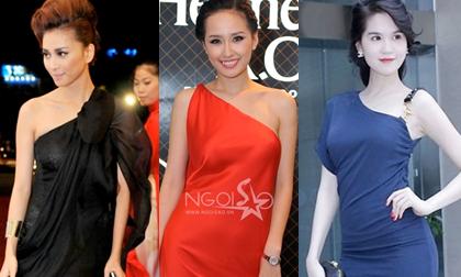 Những 'đệ nhất' đầm lệch vai của Showbiz