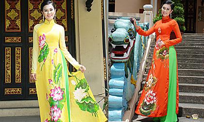 Ngắm Á khôi 2 ĐBSCL 2012 khoe dáng với áo dài 