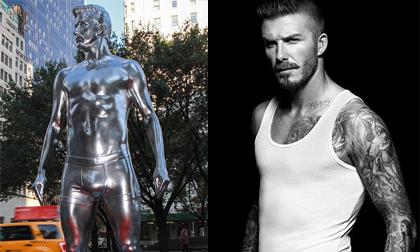 Tượng Beckham mặc đồ lót được dựng nhan nhản
