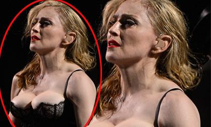 Madonna chèn ép ngực 'trồi' lên tận cổ