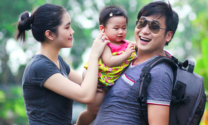 Diễn viên Minh Tiệp khoe con gái đầu lòng