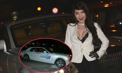 Quế Vân diện áo ren sexy bên siêu xe hàng chục tỉ tham dự sự kiện