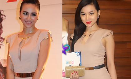 Hà Vy mặc váy 'nhái' của Đinh Ngọc Diệp đi sự kiện