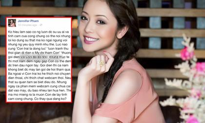 Dân cư mạng "dậy sóng" với phát ngôn của Jennifer Phạm về chồng cũ