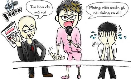 Biếm họa The Voice: "Mọi người muốn cái gì?"