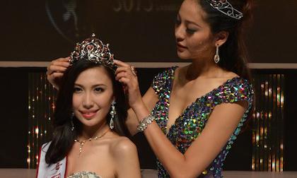 Nhan sắc khá mờ nhạt khi đăng quang của HH Hoàn Vũ Trung Quốc 2012