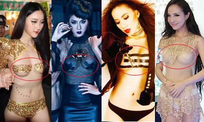 Sao "chơi trội" với muôn kiểu miếng dán ngực 