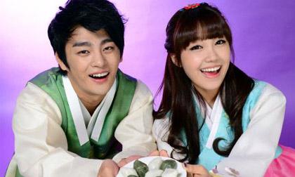 Sao Hàn nô nức đón trung thu với hanbok đủ màu