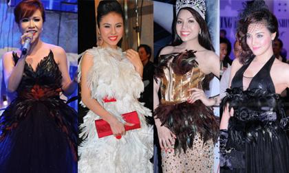 Sao Việt "lúa xịn" với thời trang lông 