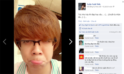 Fan "sốt vó" với kiểu đầu mới của "hoàng tử" Bùi Anh Tuấn