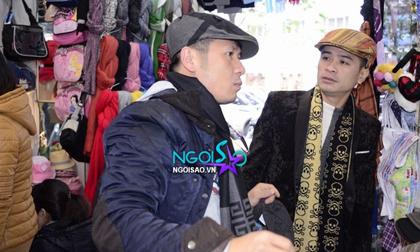 Bằng Kiều dạo phố và mua mũ chống rét