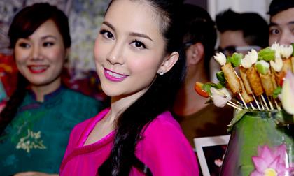 Linh Nga đẹp mặn mà, đằm thắm trong tà áo dài truyền thống