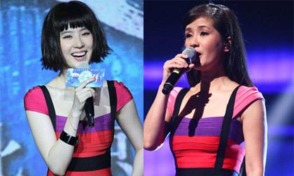 Diva Hồng Nhung "lép vế" khi "đụng" váy nghìn USD với Lưu Diệc Phi