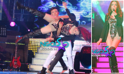 "Giật thót" nhìn Hương Giang Idol xoay người táo bạo trên sân khấu
