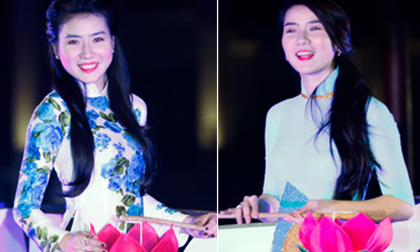 Cặp song sinh Thư Huyền - Huyền Thư dịu dàng áo dài xuân