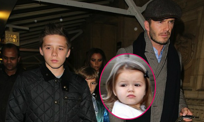 Nhà Beck đi chơi "bỏ rơi" con gái 