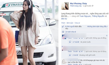 Bức ảnh "mặc như không" của Mai Phương Thúy lại gây sốt dư luận