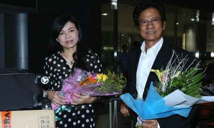 Chế Linh về nước cùng người vợ thứ 4 