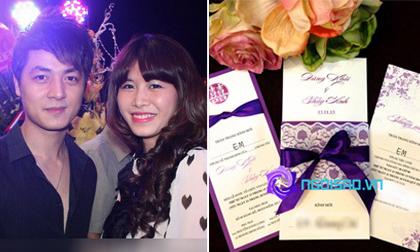 Lộ diện thiệp cưới của ca sỹ Đăng Khôi vào tháng 11 tới