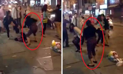  Đánh ghen tàn bạo giữa phố lớn Hà Nội