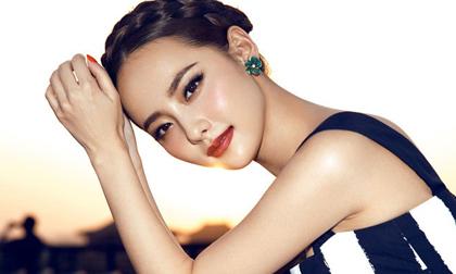 Trương Gia Nghê đẹp trầm buồn dưới ánh hoàng hôn