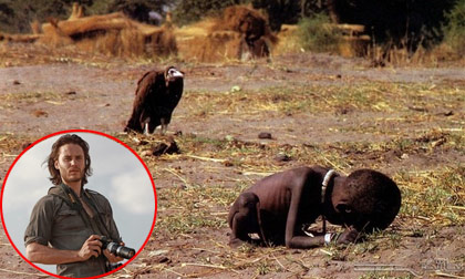 Bi kịch cuộc đời của tác giả bức ảnh “Kền kền chờ đợi”