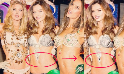 Miranda Kerr bị fan lật tẩy dùng Photoshop "bóp" eo