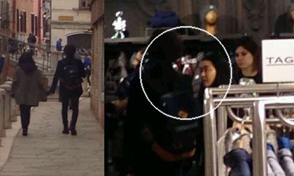 Kim Bum - Moon Geun Young bị "chộp" tay trong tay mua sắm ở Milan