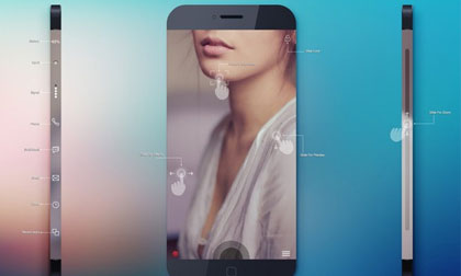 Bản thiết kế iPhone 6 không viền màn hình, nhận diện... bằng mắt