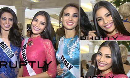 Trương Thị May và áo dài Việt trở thành tâm điểm trong video của HHHV