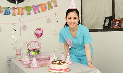 HH phu nhân toàn cầu Tristine Trâm Bùi vui sinh nhật cùng bạn bè