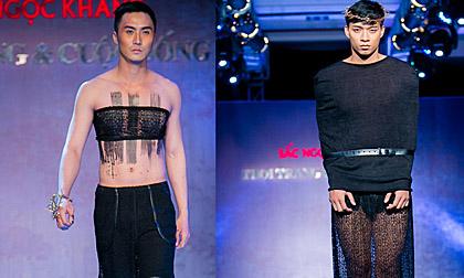 Mẫu nam gây “choáng” với áo nịt ngực, quần xuyên thấu