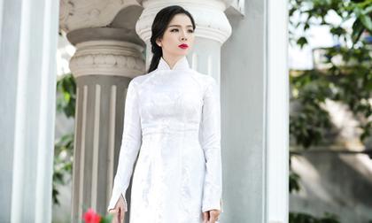 "Gái một con" Lệ Quyên đẹp ngỡ ngàng khi diện áo dài