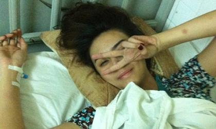 Võ Hoàng Yến post ảnh nhắng nhít trên giường bệnh