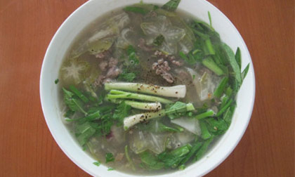 Canh khế thịt bò