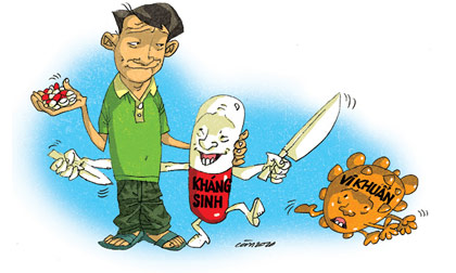 Không tự ý cho trẻ uống kháng sinh khi sốt