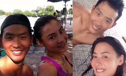 Trương Bá Chi cho 2 con đi du lịch cùng "trai lạ"