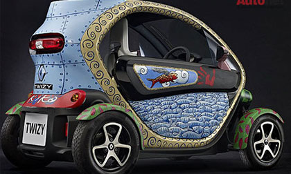 Vẻ đẹp của Renault Twizy khi kết hợp với hội họa