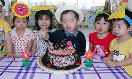 'Đột nhập' lớp mẫu giáo con sao Việt