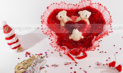 Hoa gấu bông Teddy, món quà Giáng Sinh ý nghĩa cho người thân