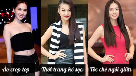 Những xu hướng làm đẹp 'lây lan' khắp showbiz Việt 2013